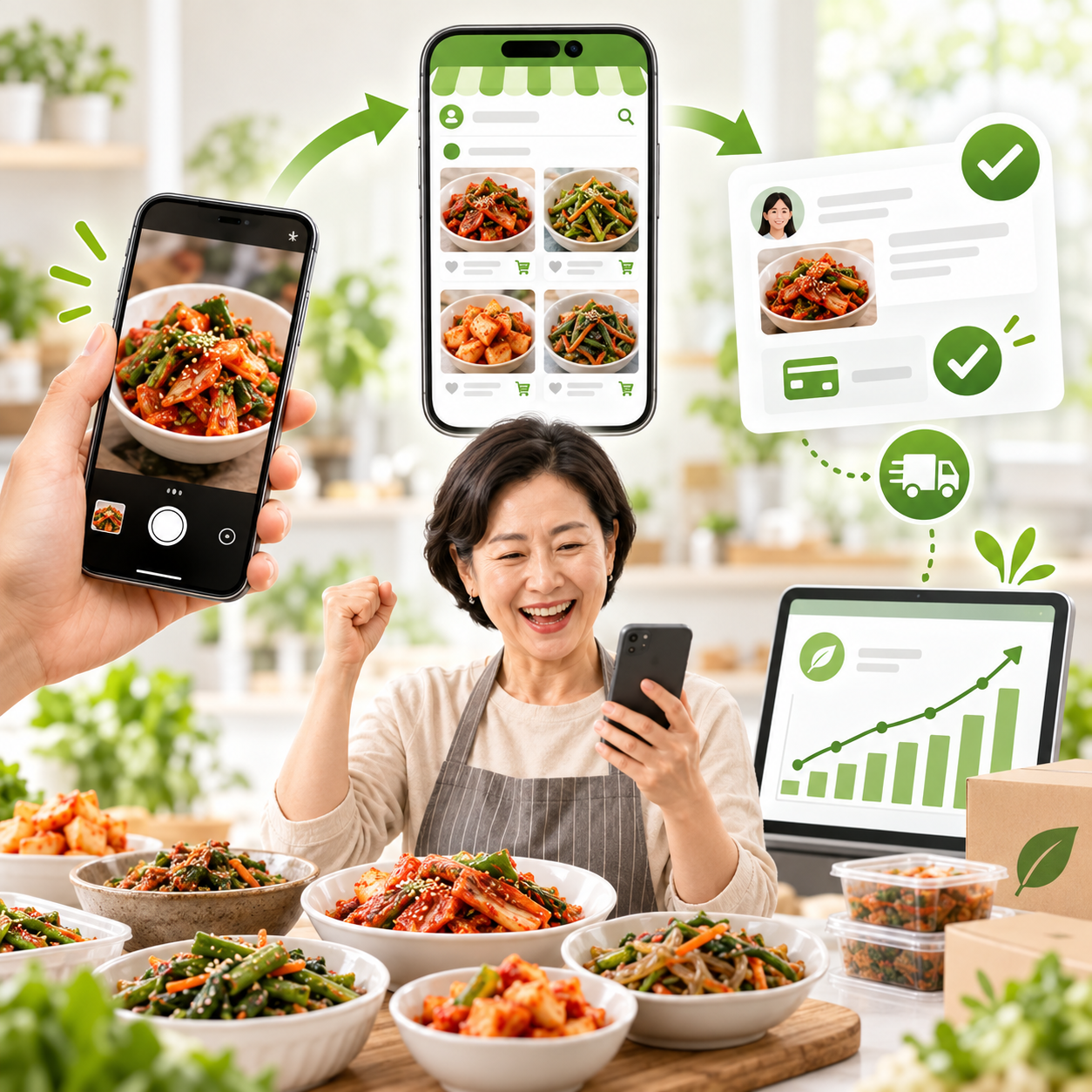 반찬 촬영, 온라인 판매, 주문과 배송, 매출 분석을 연결하는 반찬가게 운영 솔루션
